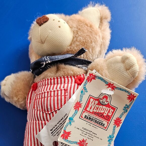 Wendys Teddy Bear 1986 - Picture 1 of 3